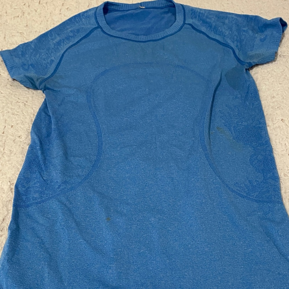 Vintage Lululemon Blue Define Shirt Floral